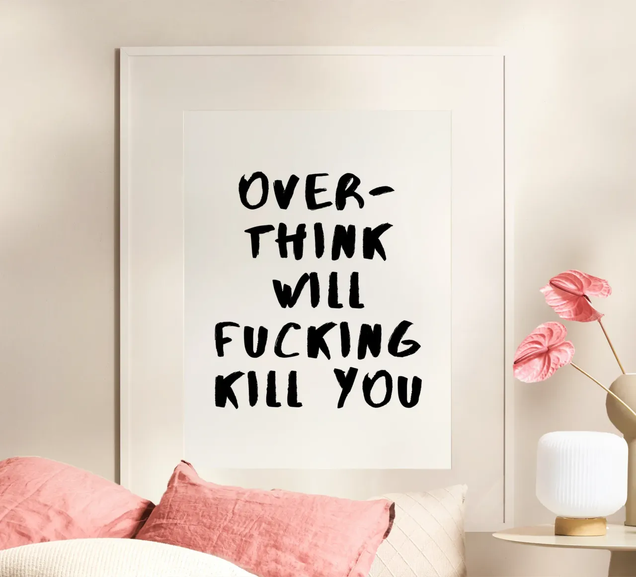 ÜBERDENKEN WIRD DICH UMBRINGEN Poster von ArtDesign by KBK