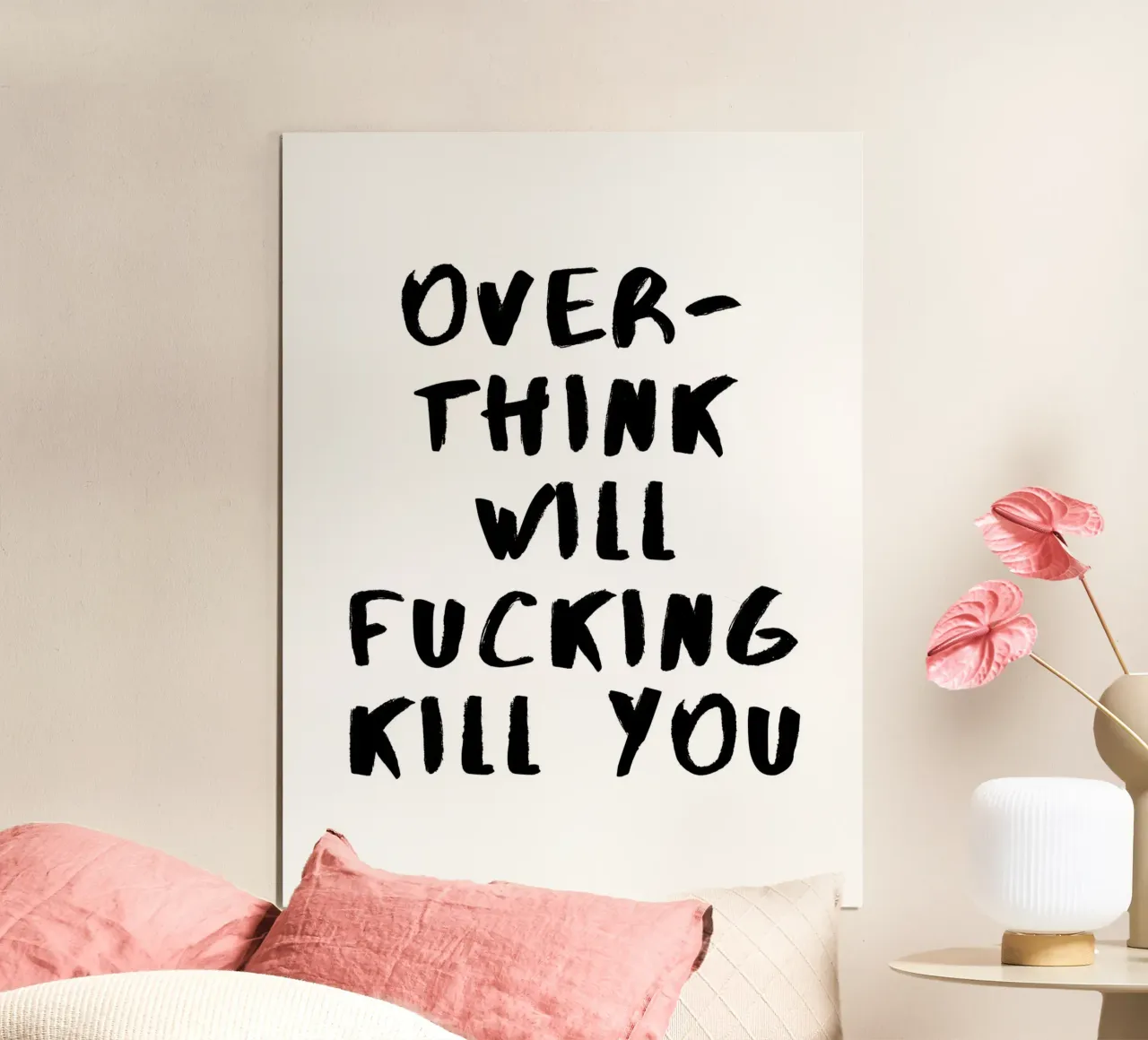 ÜBERDENKEN WIRD DICH UMBRINGEN Poster von ArtDesign by KBK