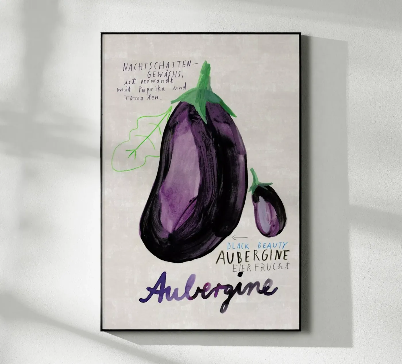 Aubergine acryl van Rinah Lang