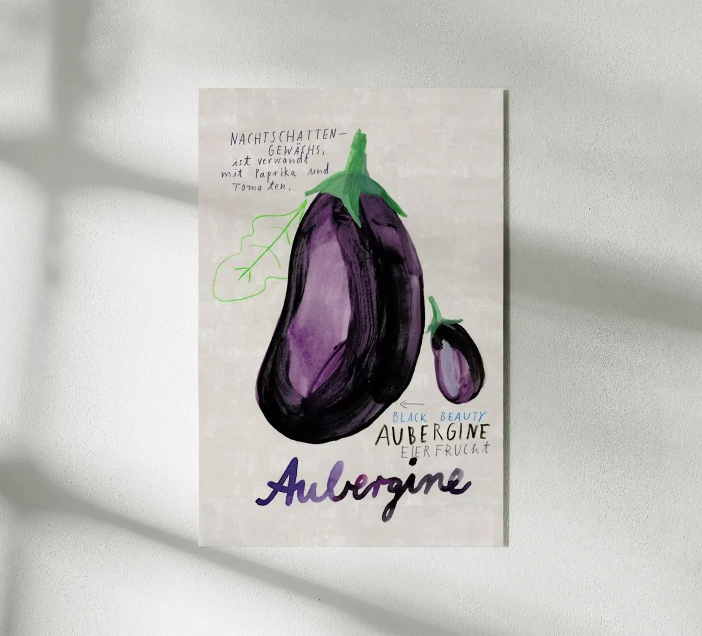 Aubergine acryl van Rinah Lang