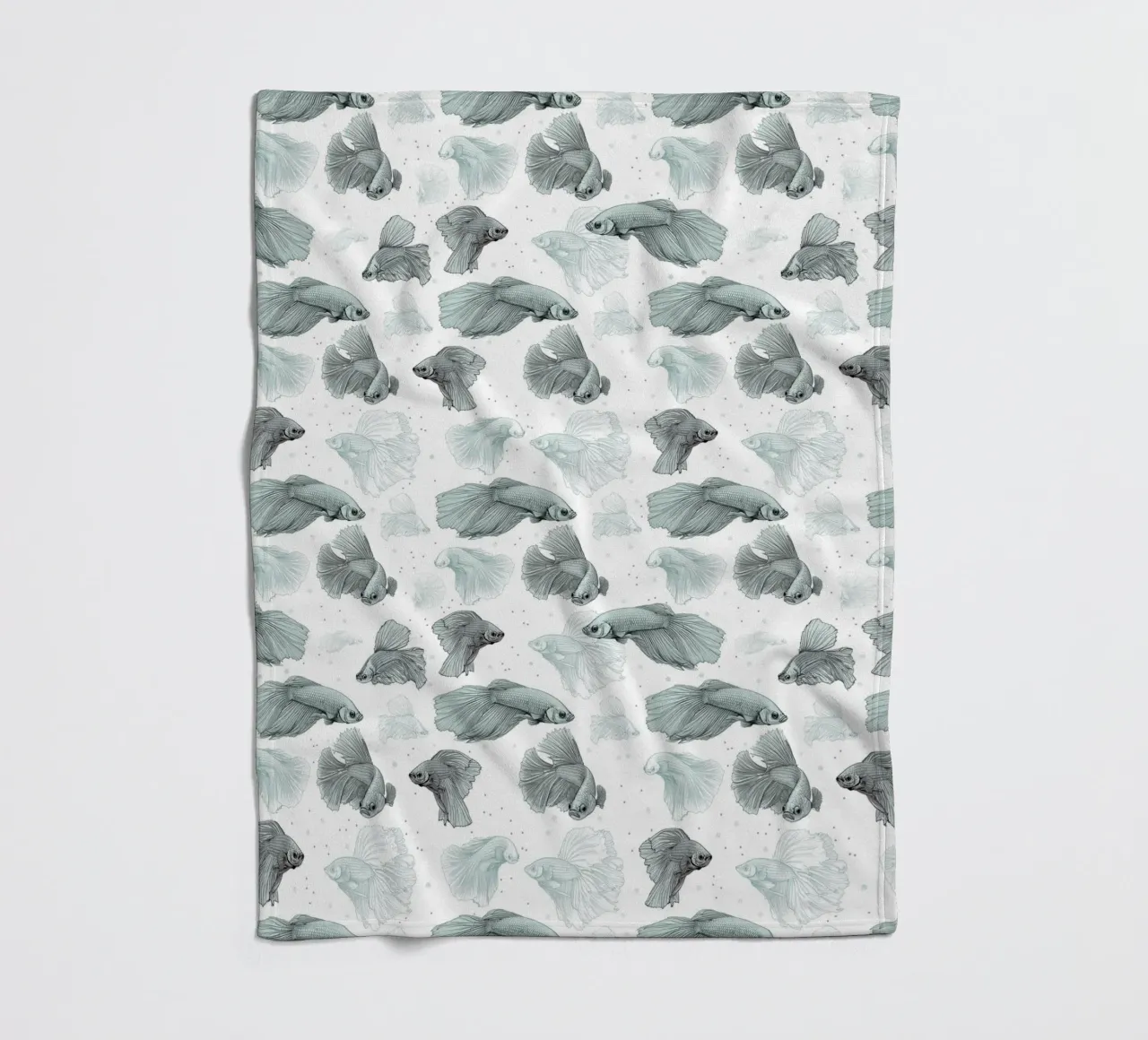 Modello di pesce combattente coperta in pile da Face & Content
