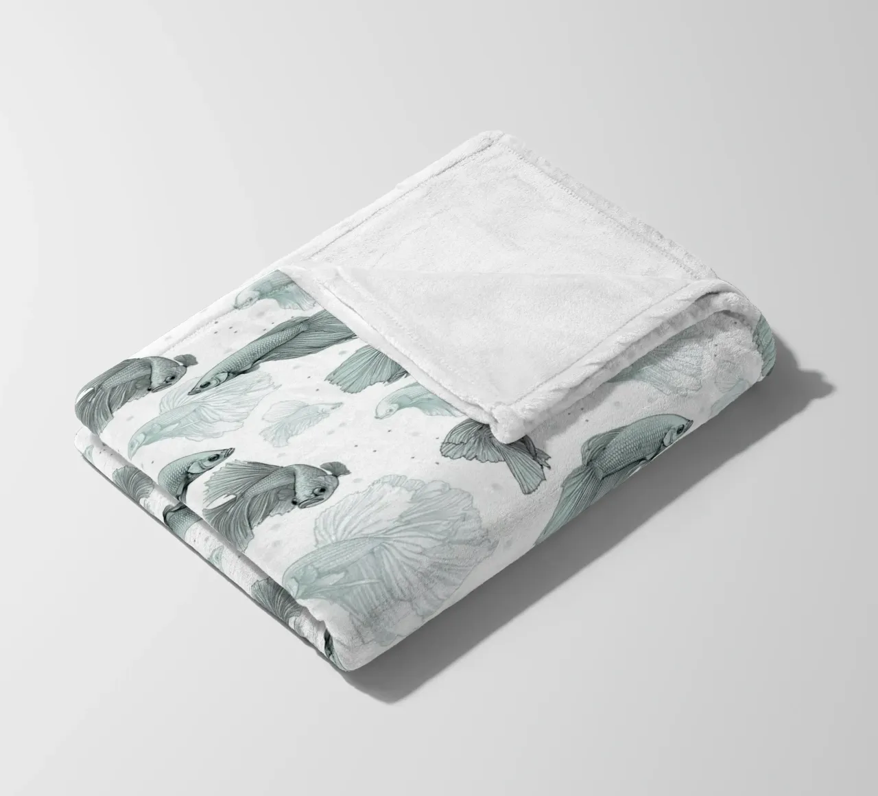 Modello di pesce combattente coperta in pile da Face & Content