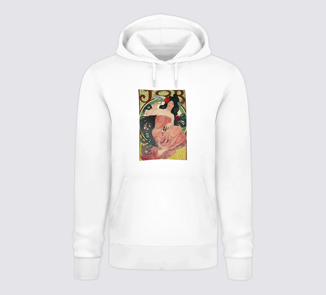 Alphonse Mucha - Job hoodie by Timeless Artworks