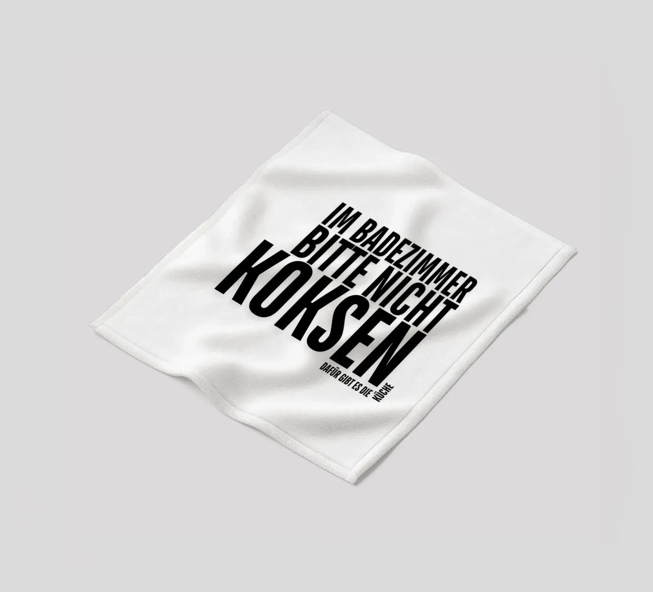 PER FAVORE, NON FATEVI DI COCA IN BAGNO. LA CUCINA SERVE A QUESTO. coperta in pile da ArtDesign by KBK