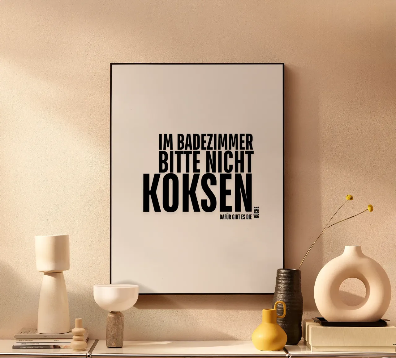 PER FAVORE, NON FATEVI DI COCA IN BAGNO. LA CUCINA SERVE A QUESTO. plexiglass da ArtDesign by KBK