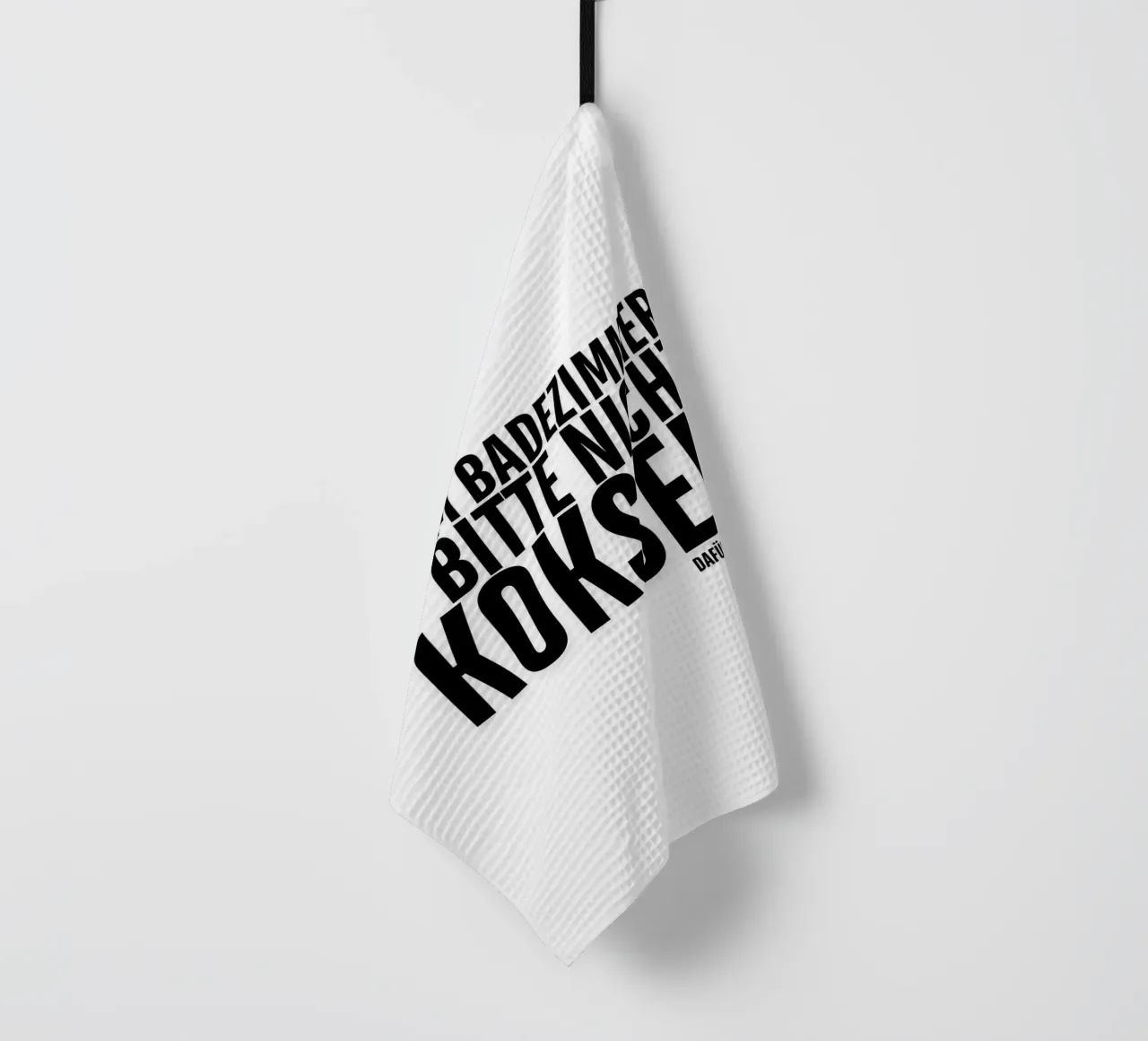 PER FAVORE, NON FATEVI DI COCA IN BAGNO. LA CUCINA SERVE A QUESTO. canovaccio da cucina da ArtDesign by KBK