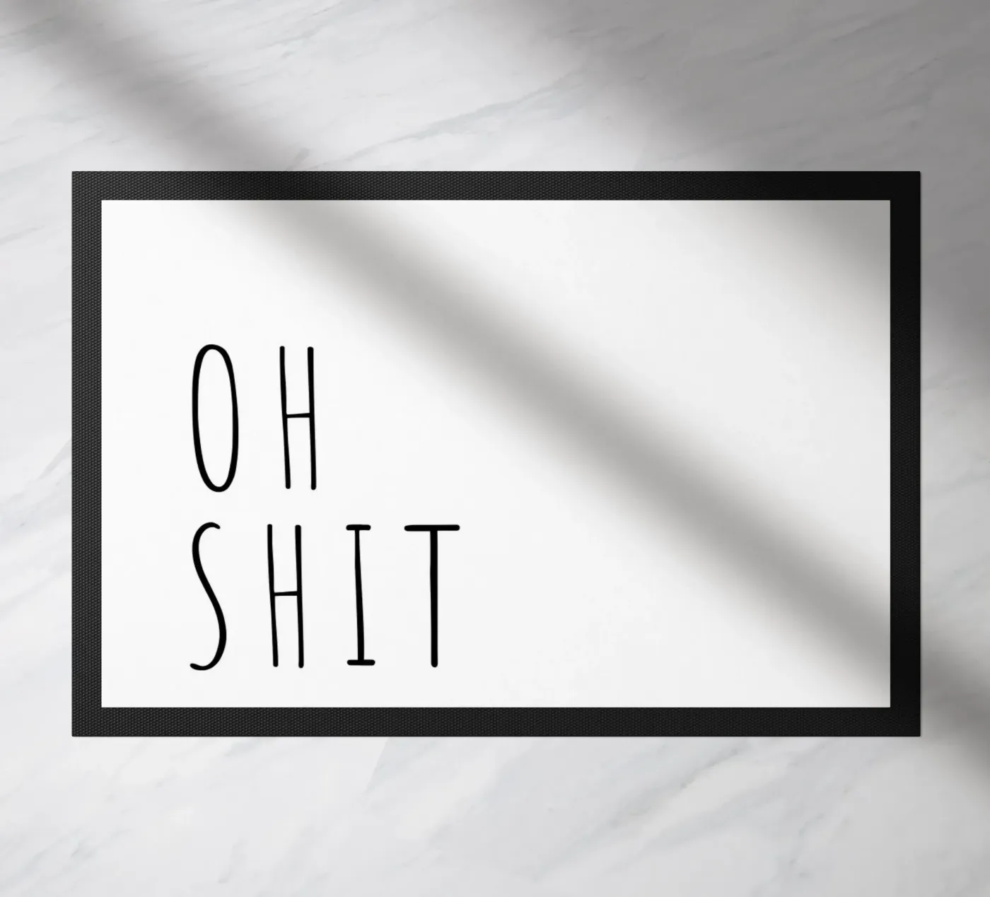 OH SHIT doormat by ArtDesign by KBK