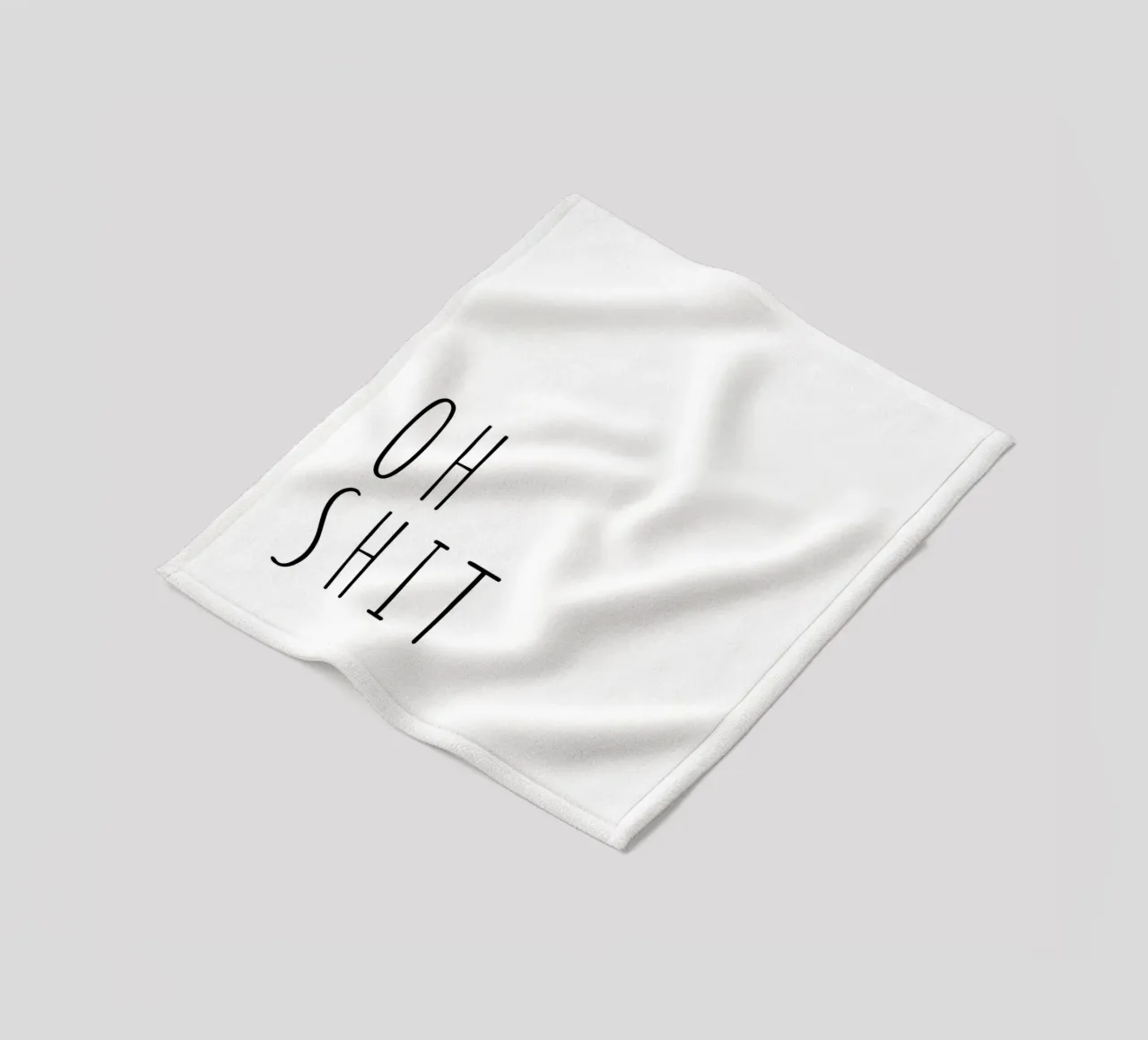 OH MERDA coperta in pile da ArtDesign by KBK