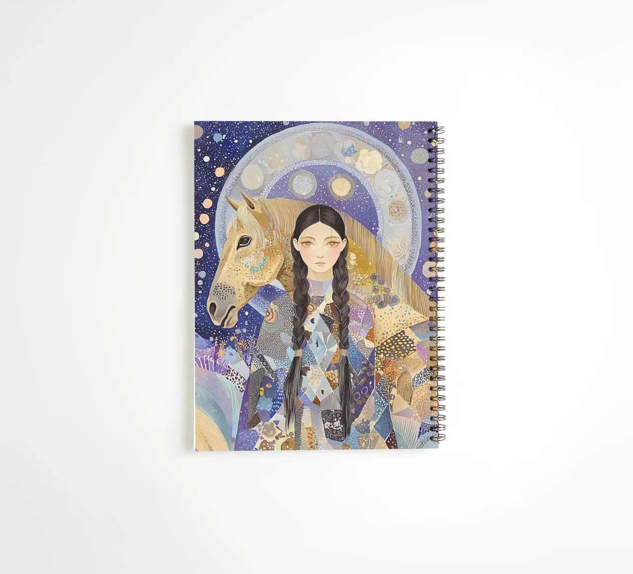Boho Celestial Print, Pferd Wandkunst, Abstrakte Tier Kunst Ringbuch von Boheme