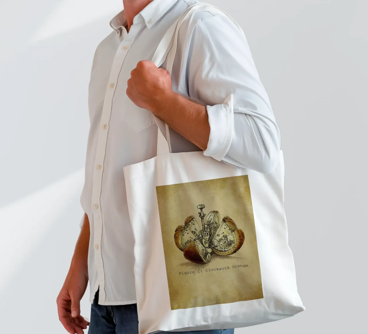 A Clockwork Orange borsa in juta da Eric Fan