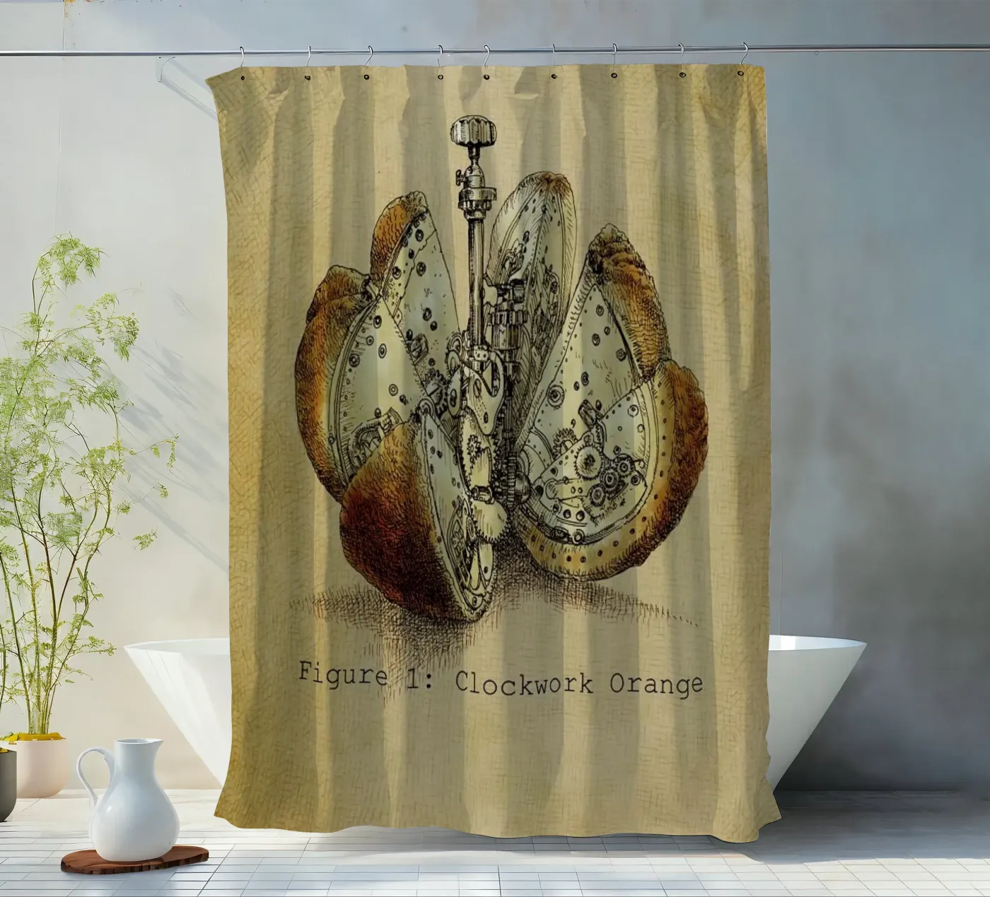 A Clockwork Orange Duschvorhang von Eric Fan