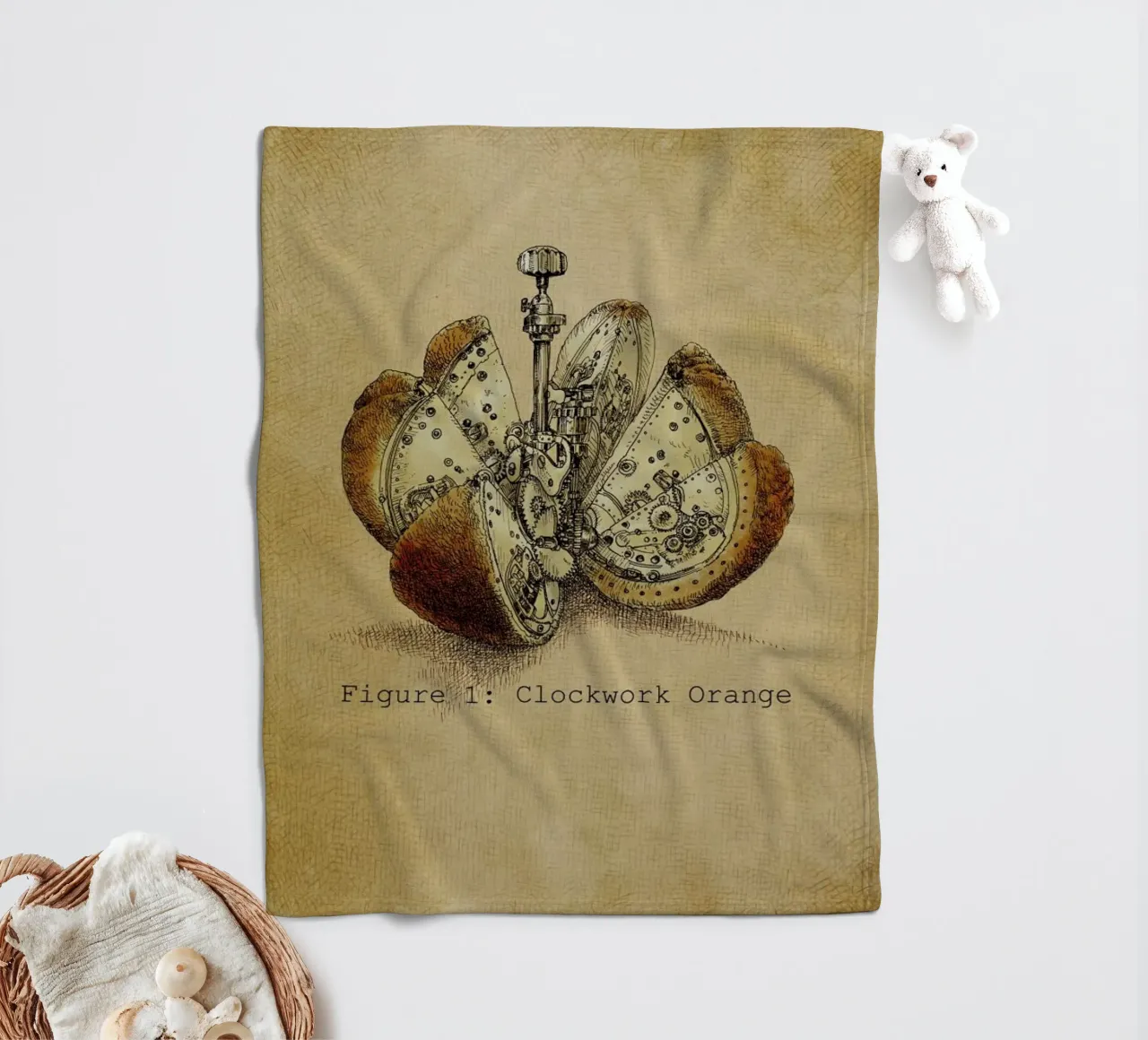A Clockwork Orange Fleecedecke von Eric Fan