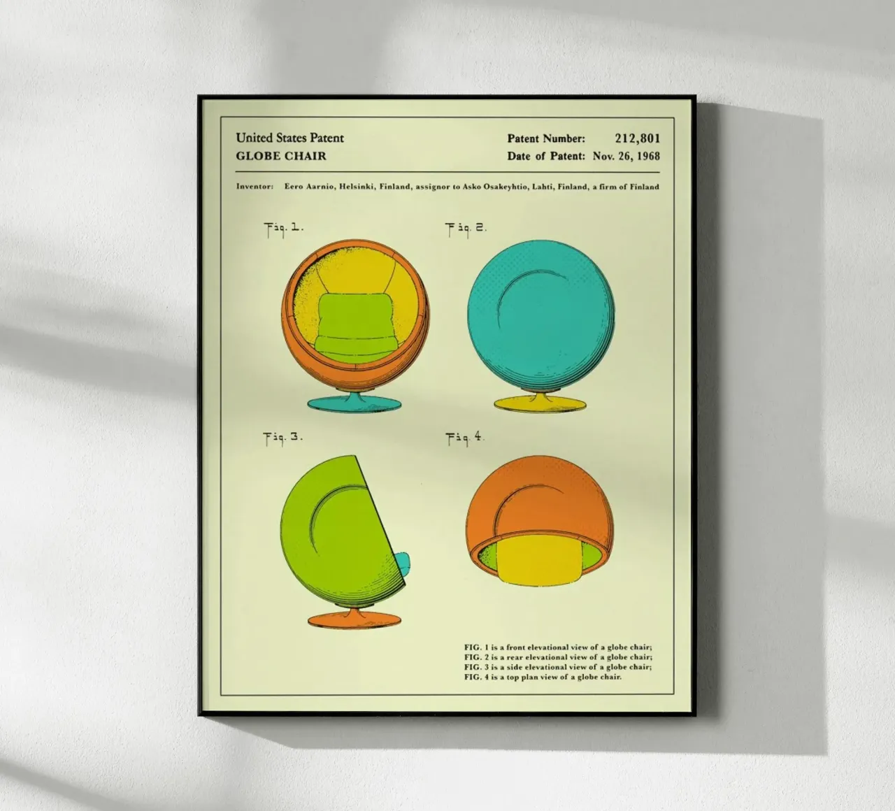 Globe Chair (1968) plexiglass da Jazzberry Blue