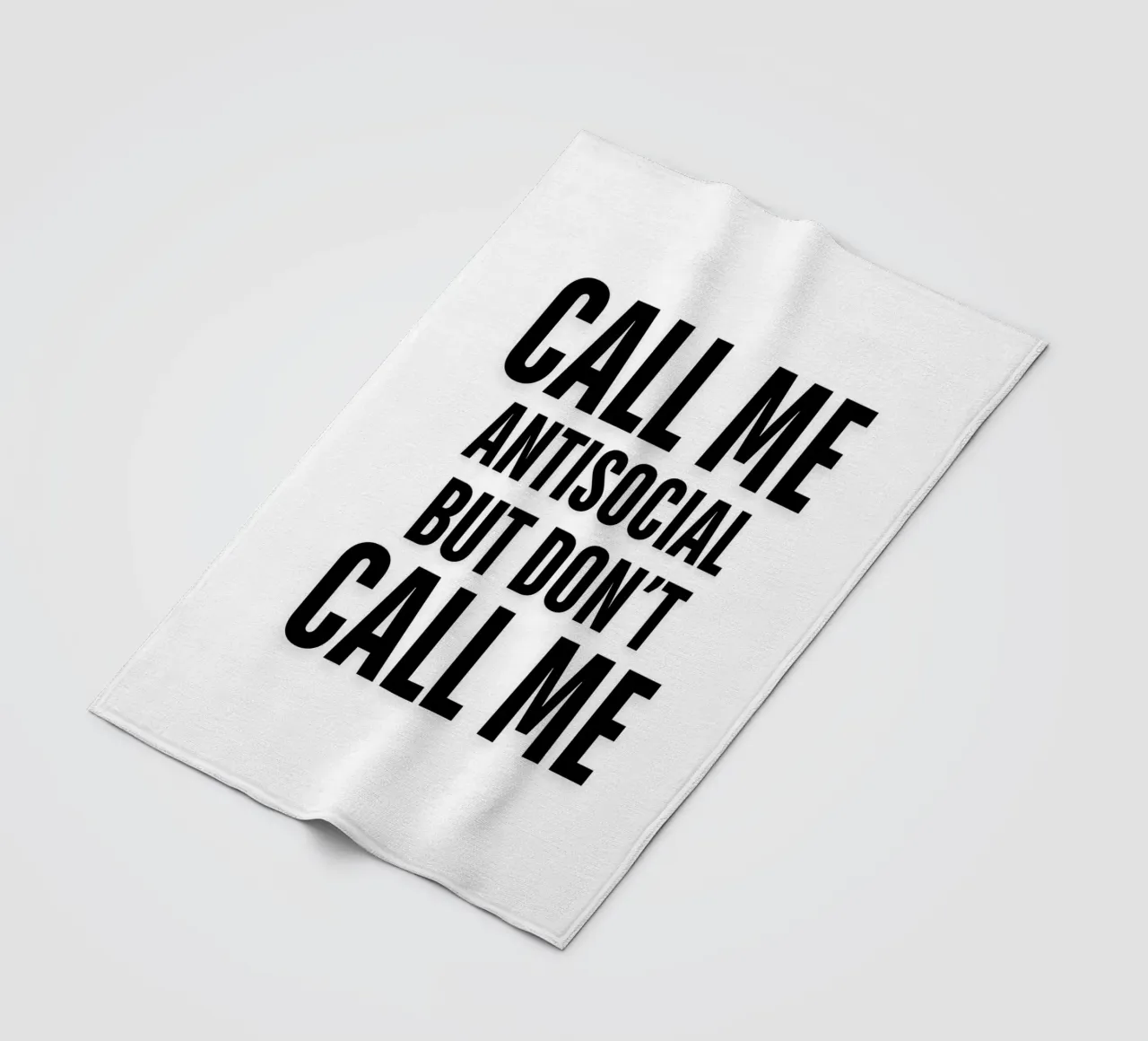 CHIAMATEMI ANTISOCIALE, MA NON CHIAMATEMI coperta in pile da ArtDesign by KBK