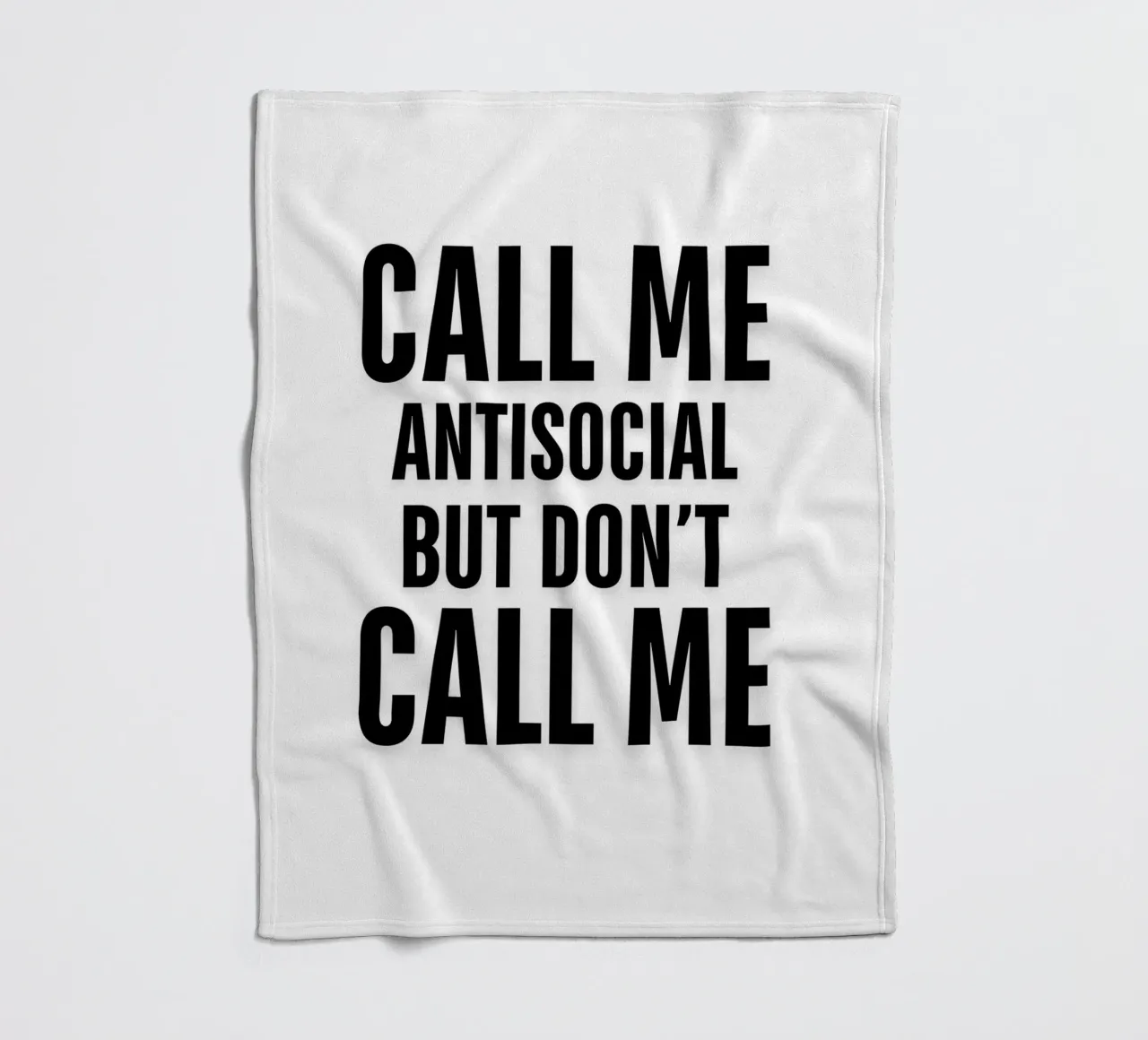 CHIAMATEMI ANTISOCIALE, MA NON CHIAMATEMI coperta in pile da ArtDesign by KBK