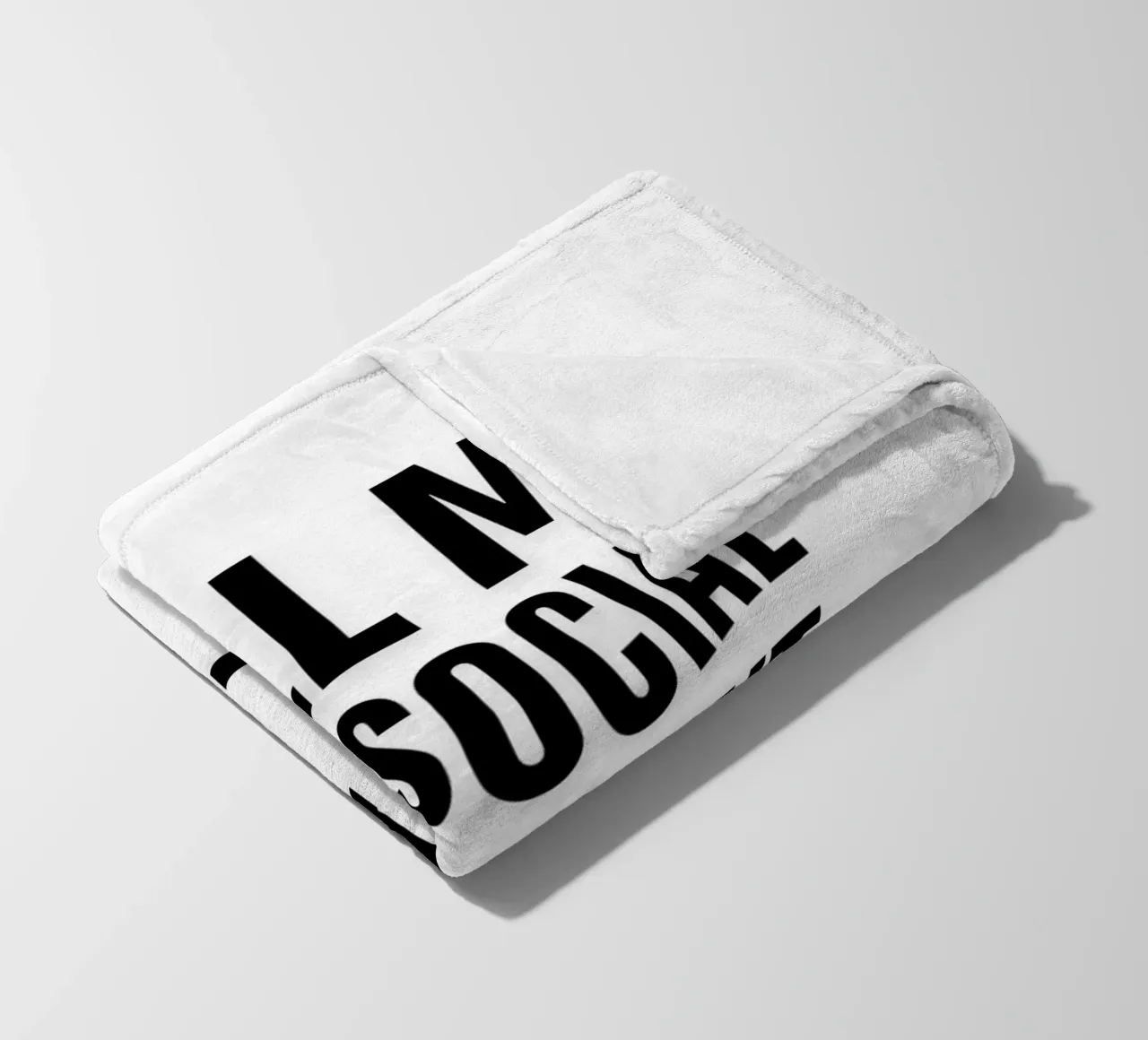 CHIAMATEMI ANTISOCIALE, MA NON CHIAMATEMI coperta in pile da ArtDesign by KBK