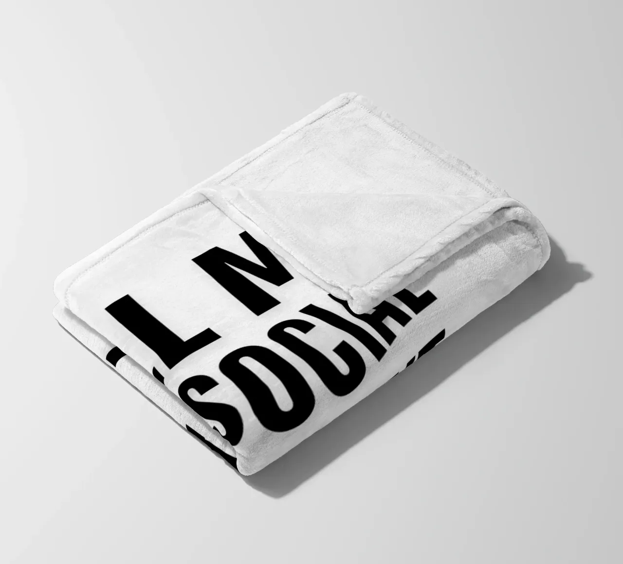 CHIAMATEMI ANTISOCIALE, MA NON CHIAMATEMI coperta in pile da ArtDesign by KBK