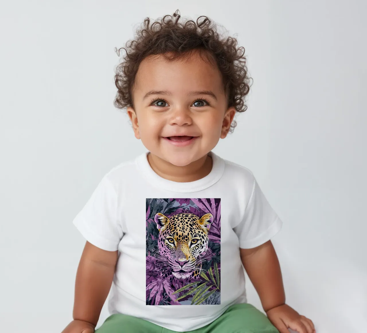 Leopard Boho Print, Abstract Wall Art, Tropical Nursery Art baby t-shirt by Boheme