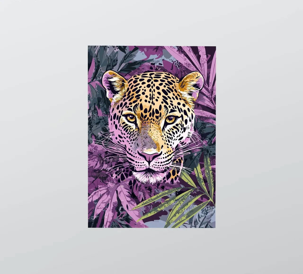 Leopard Boho Print, Abstract Wall Art, Tropical Nursery Art sticker by Boheme