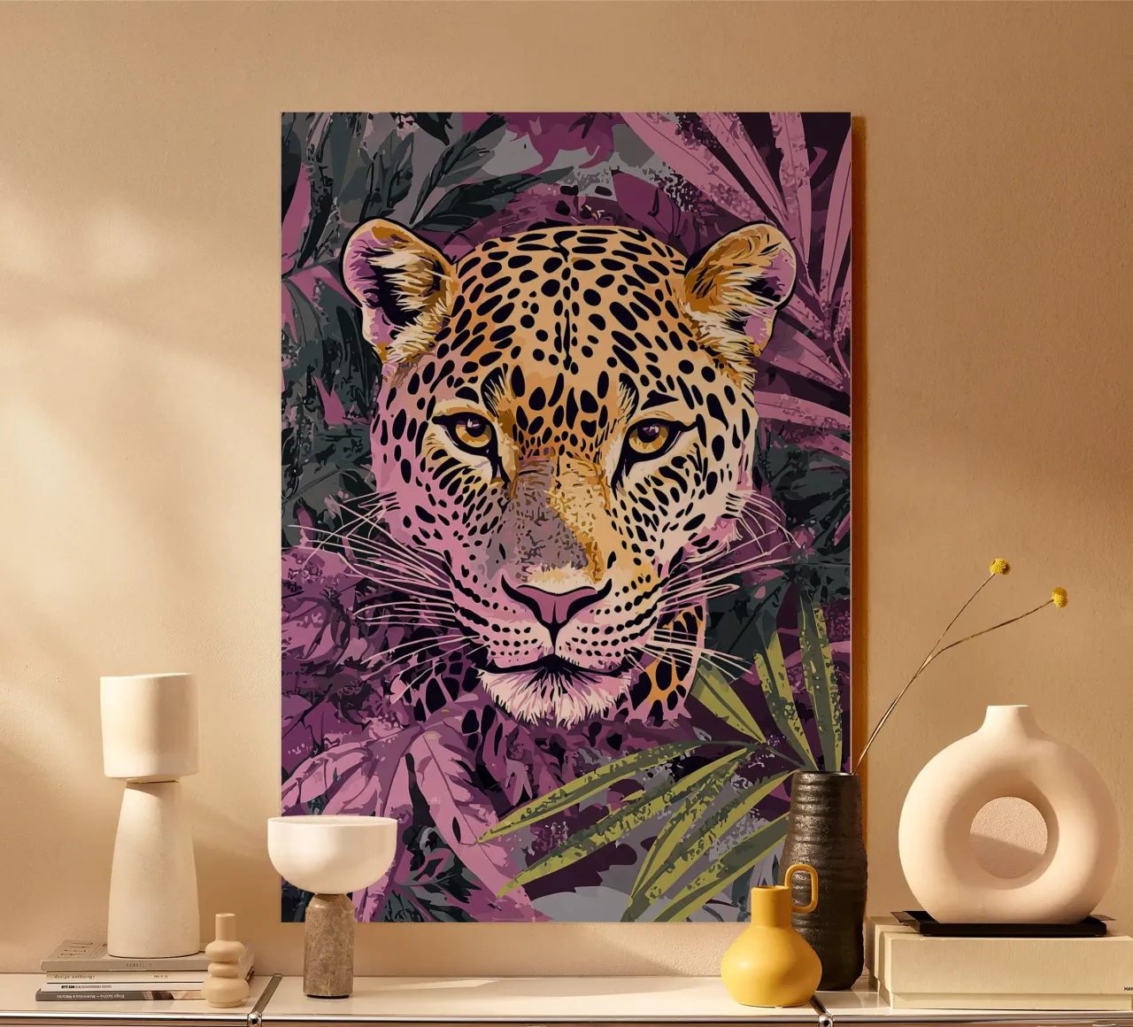 Leopard Boho Print, Abstract Wall Art, Tropical Nursery Art acrylic glass by Boheme