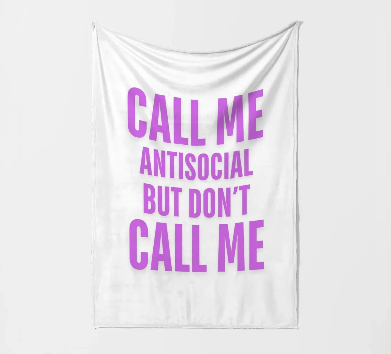 CHIAMATEMI PURE ANTISOCIALE MA NON CHIAMATEMI II coperta in pile da ArtDesign by KBK