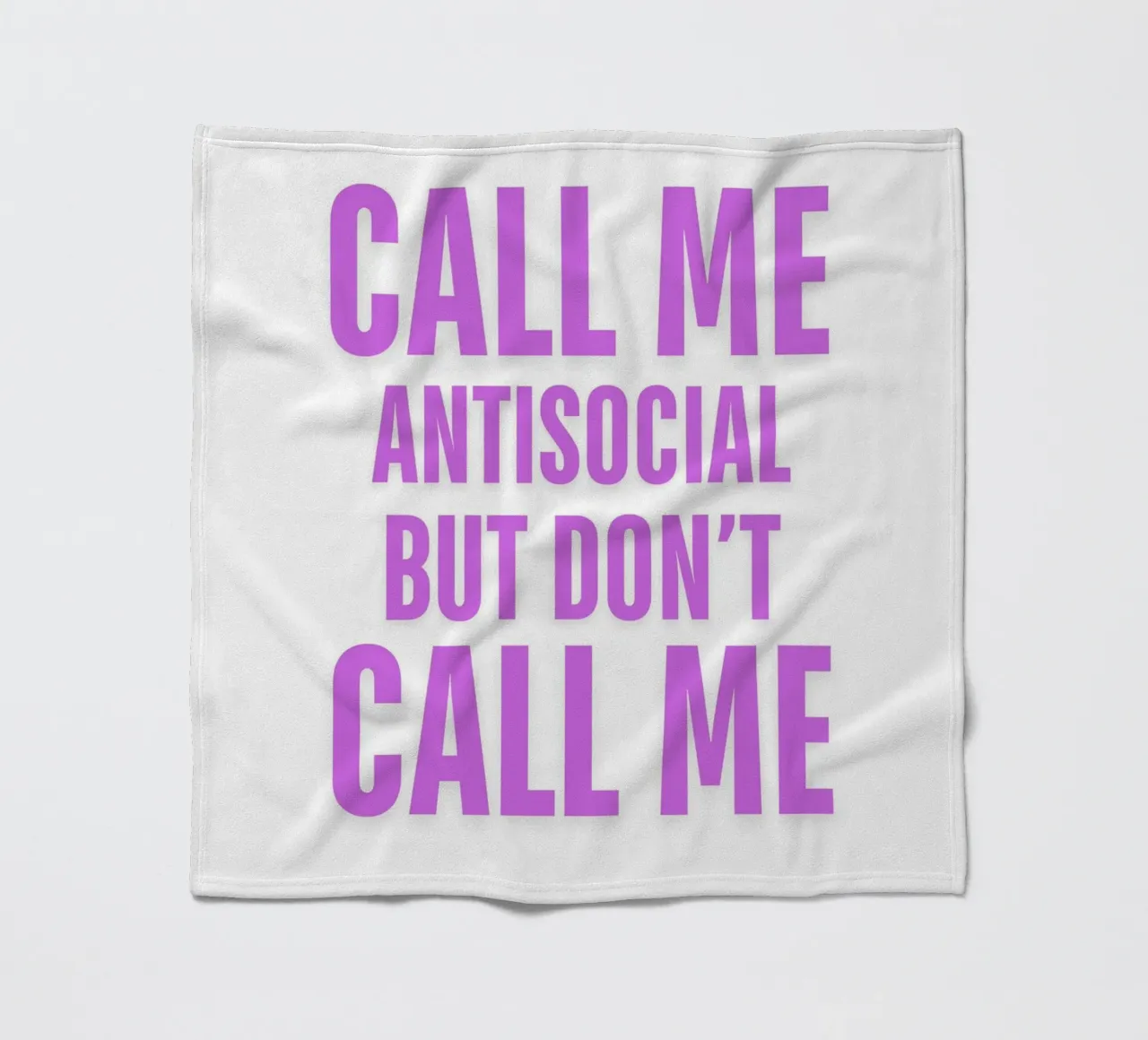 CHIAMATEMI PURE ANTISOCIALE MA NON CHIAMATEMI II coperta in pile da ArtDesign by KBK
