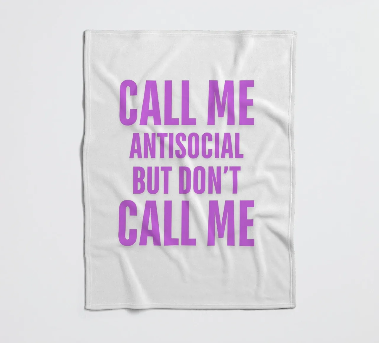 CHIAMATEMI PURE ANTISOCIALE MA NON CHIAMATEMI II coperta in pile da ArtDesign by KBK
