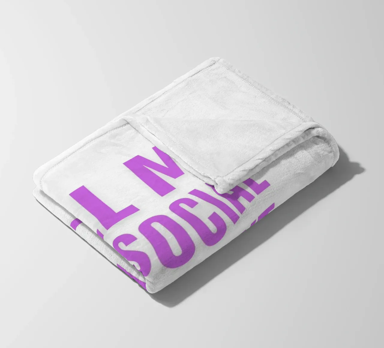 CHIAMATEMI PURE ANTISOCIALE MA NON CHIAMATEMI II coperta in pile da ArtDesign by KBK