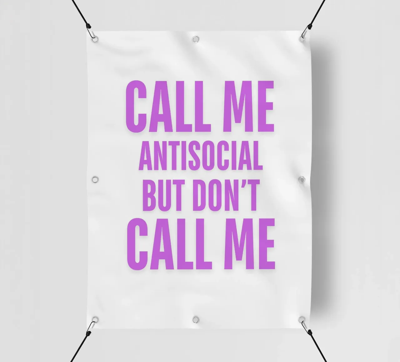 CHIAMATEMI PURE ANTISOCIALE MA NON CHIAMATEMI II telo in pvc da ArtDesign by KBK