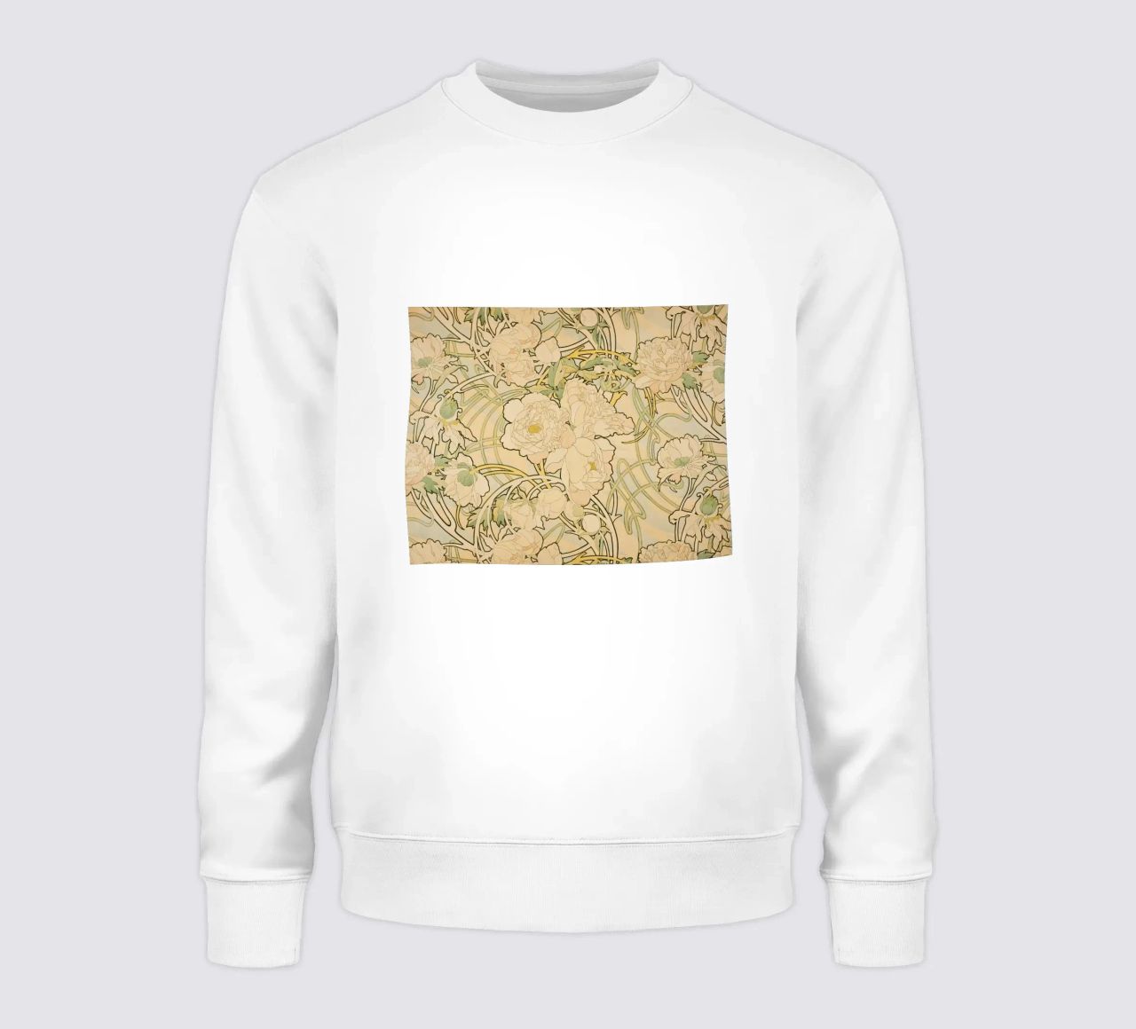Alphonse Mucha - Flores sudadera de Timeless Artworks