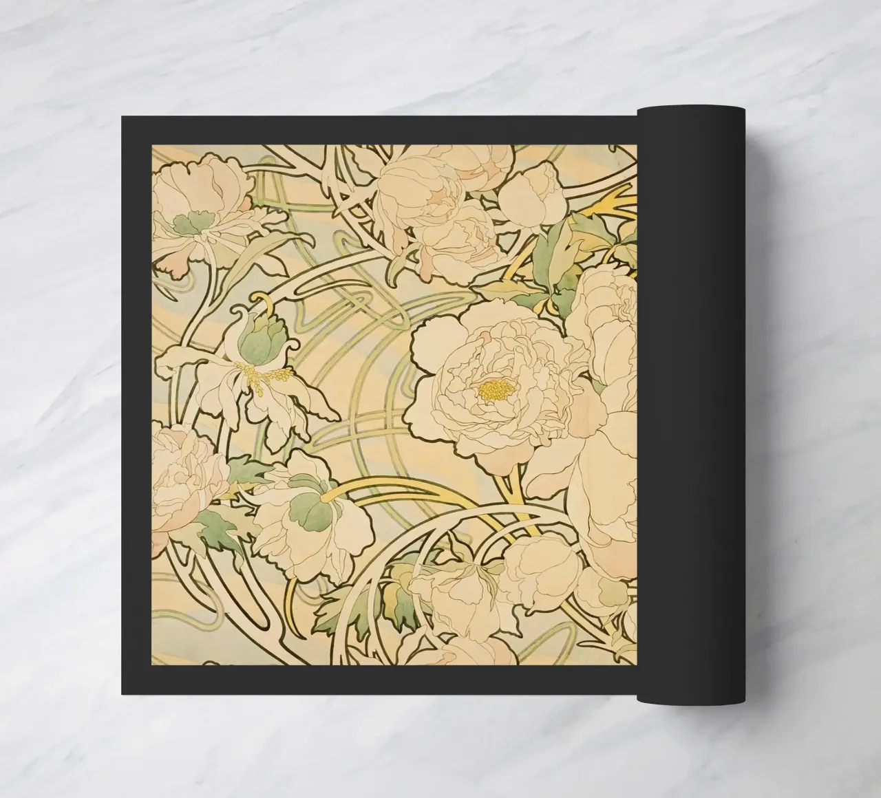 Alphonse Mucha - Fiori zerbino da Timeless Artworks