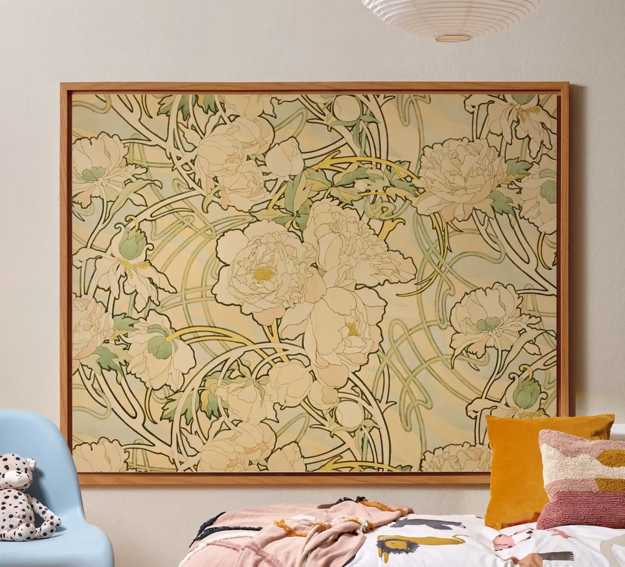 Alphonse Mucha - Fiori alluminio dibond da Timeless Artworks