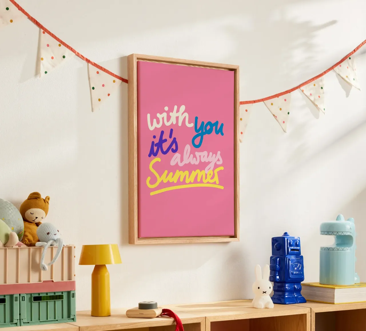 Always Summer 1 tela con Cornice a cassetta da Studio Memb