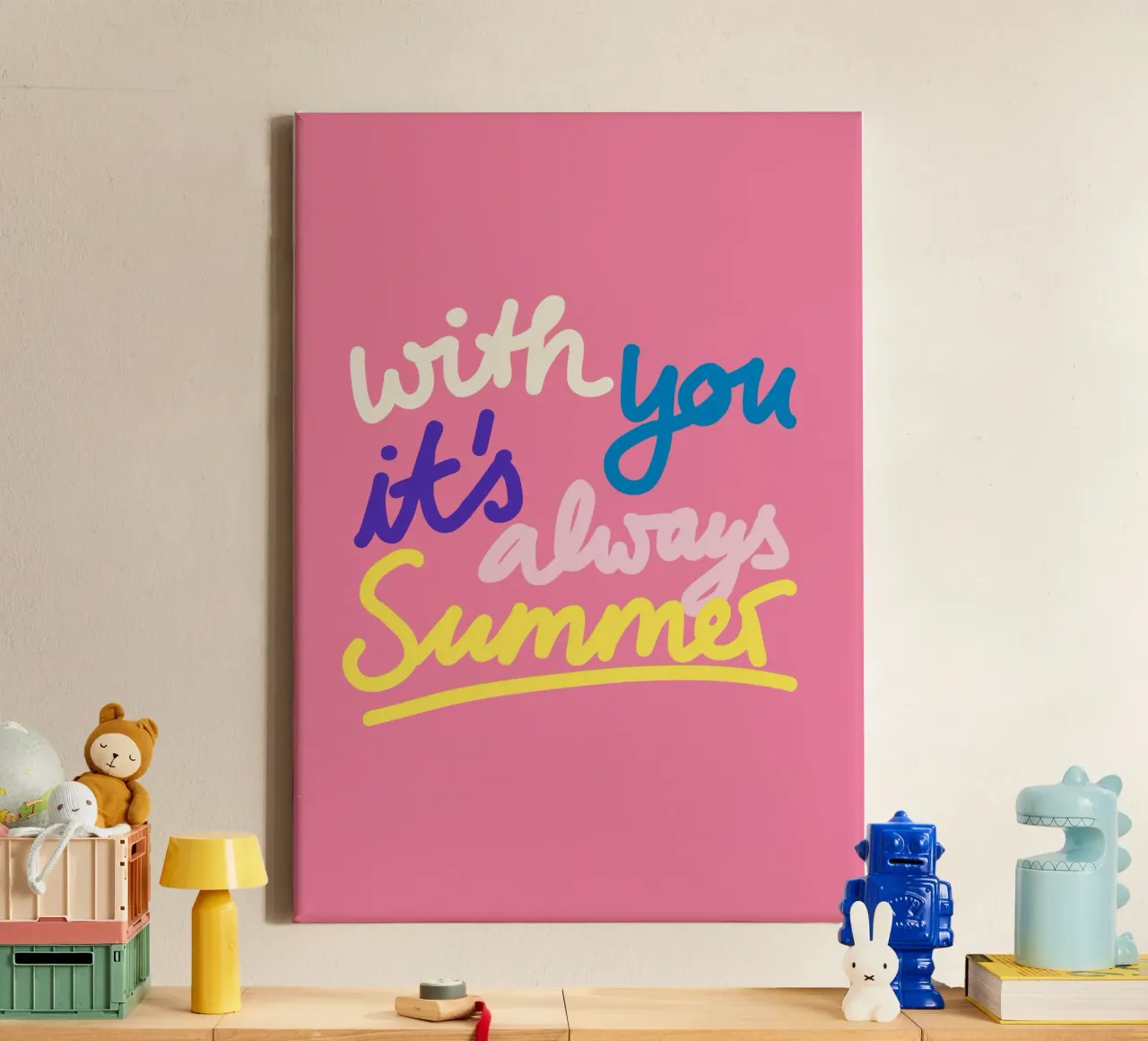 Always Summer 1 tela con Cornice a cassetta da Studio Memb