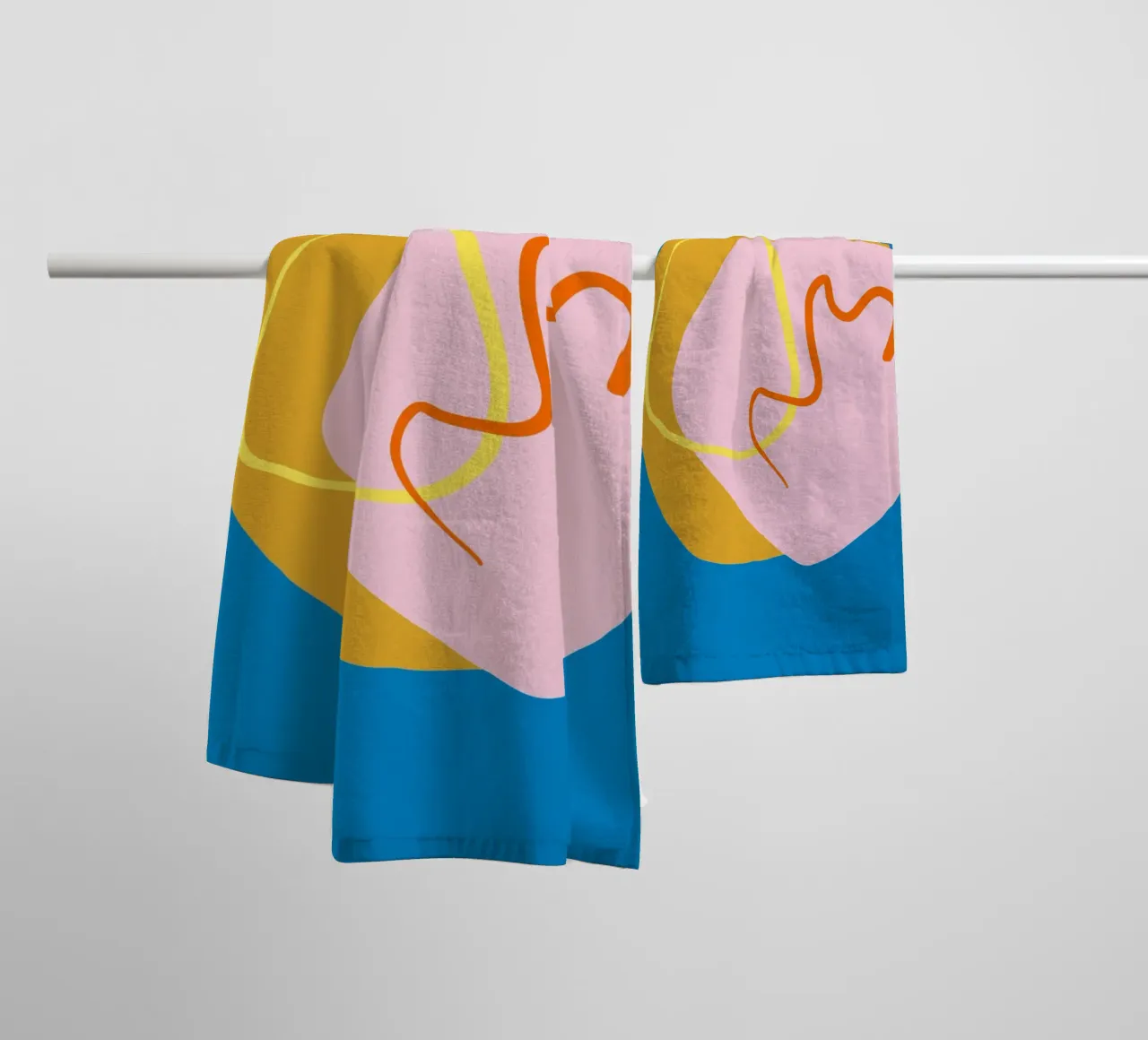 Summer Shapes 3 asciugamano da bagno da Studio Memb
