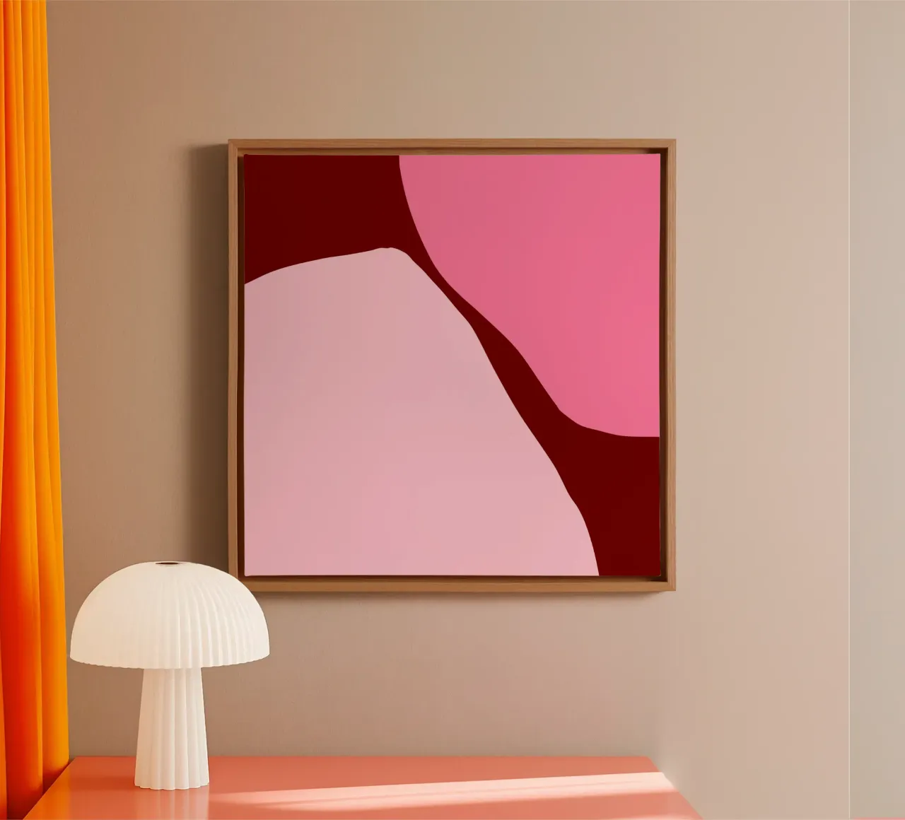 Summer Shapes 7 tela con Cornice a cassetta da Studio Memb