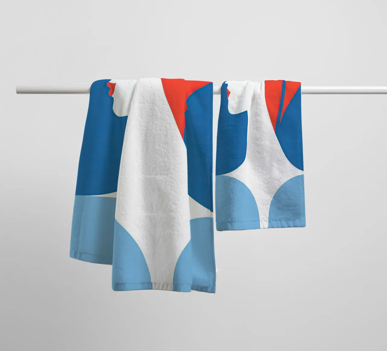 Abstracte hartenkoningin badhanddoek van Autofocus
