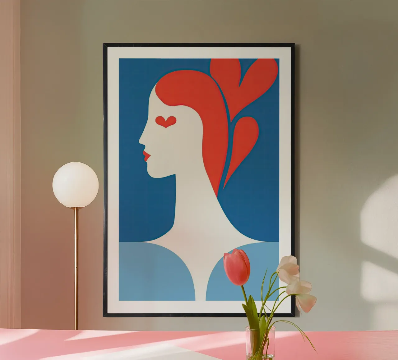 Regina di cuori astratta poster da Autofocus