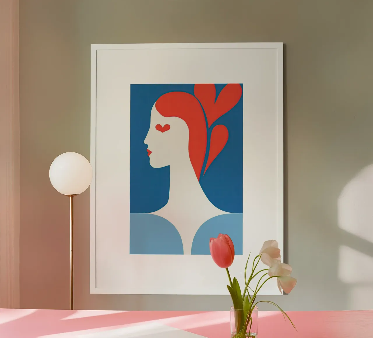 Regina di cuori astratta poster da Autofocus