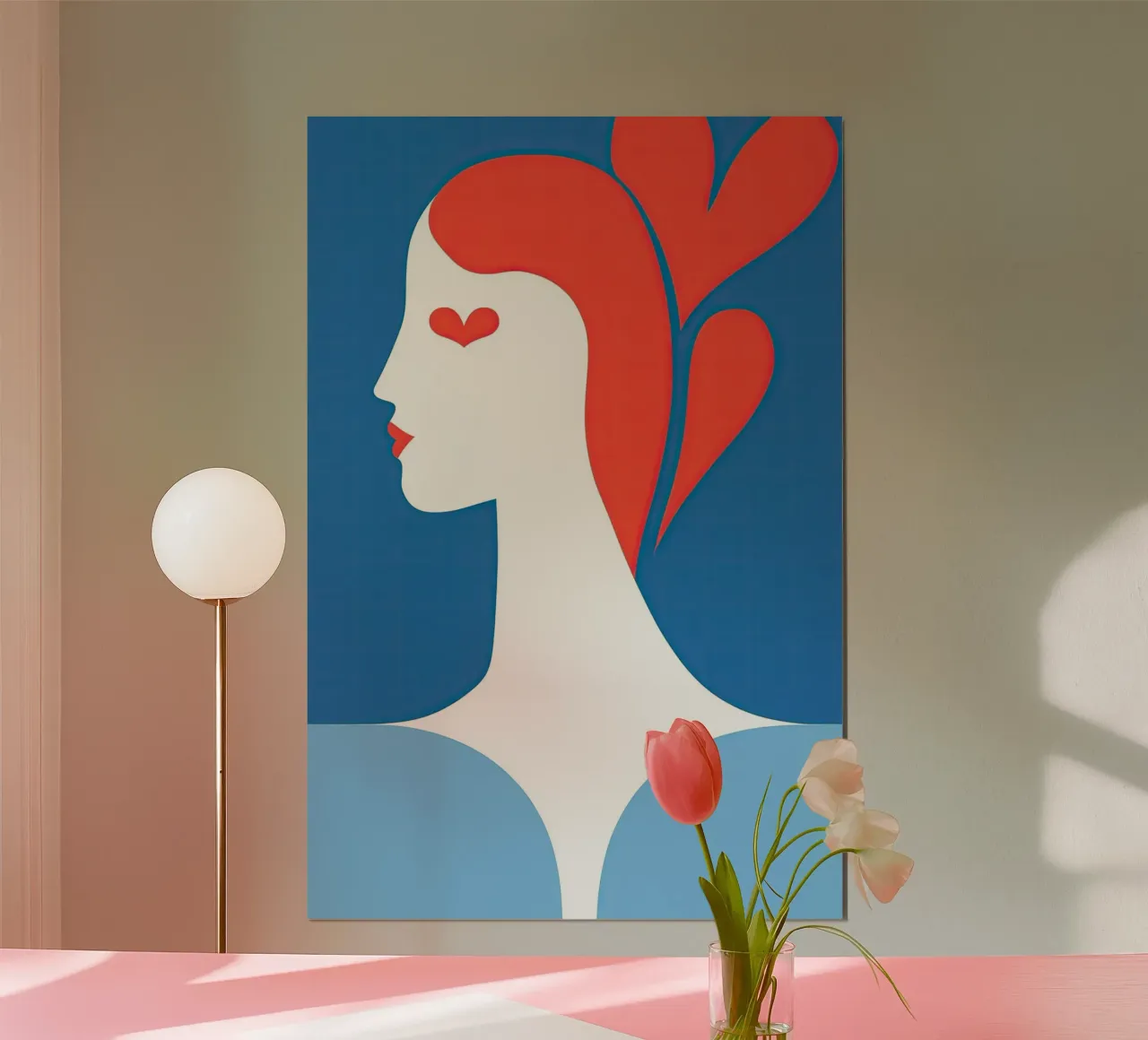 Regina di cuori astratta poster da Autofocus