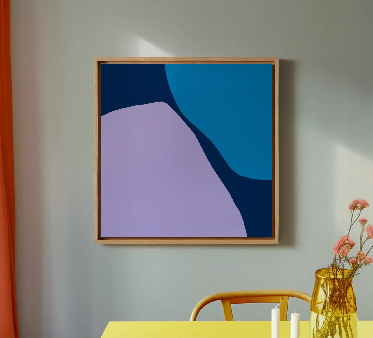 Summer Shapes 9 tela con Cornice a cassetta da Studio Memb