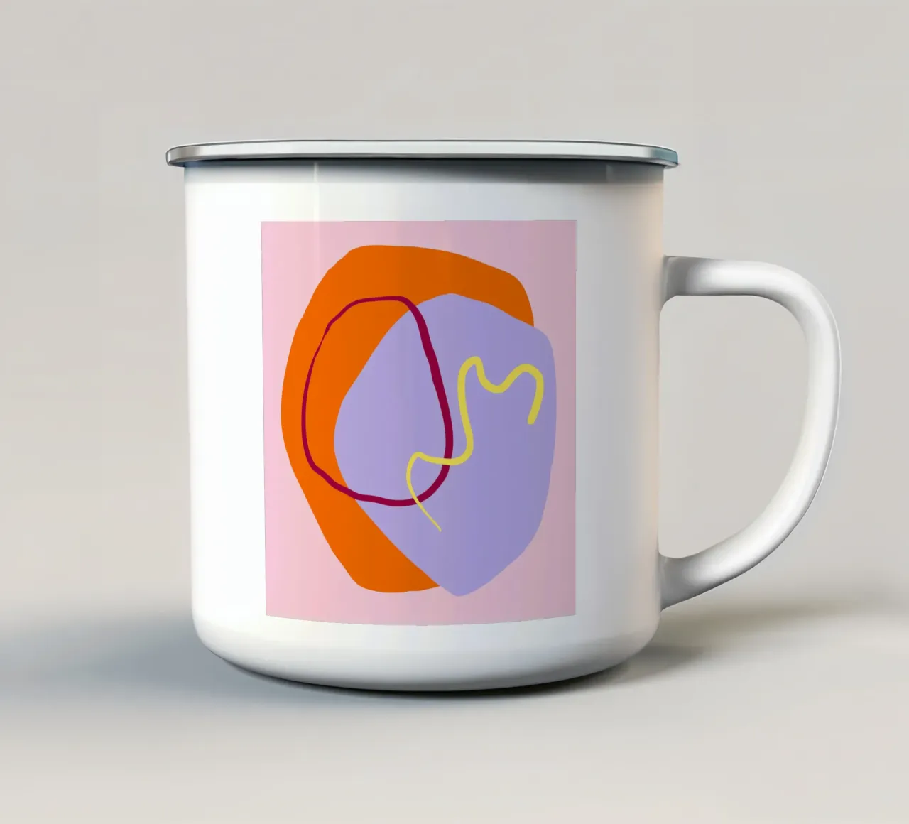 Summer Shapes 3 tazza in smalto da Studio Memb