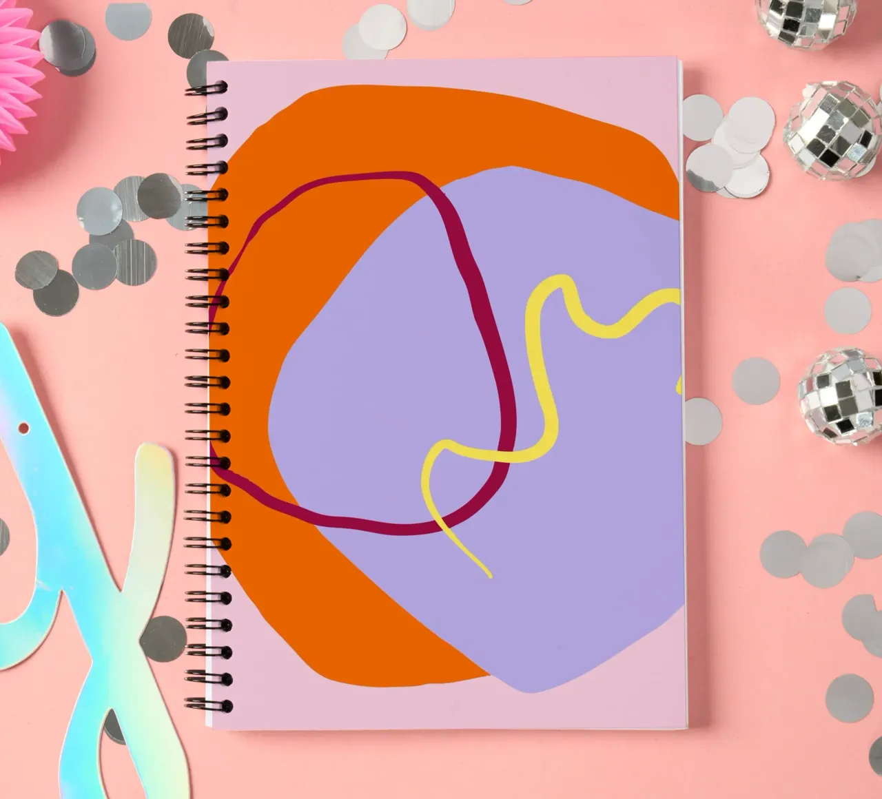 Summer Shapes 3 spiral notebook by Studio Memb