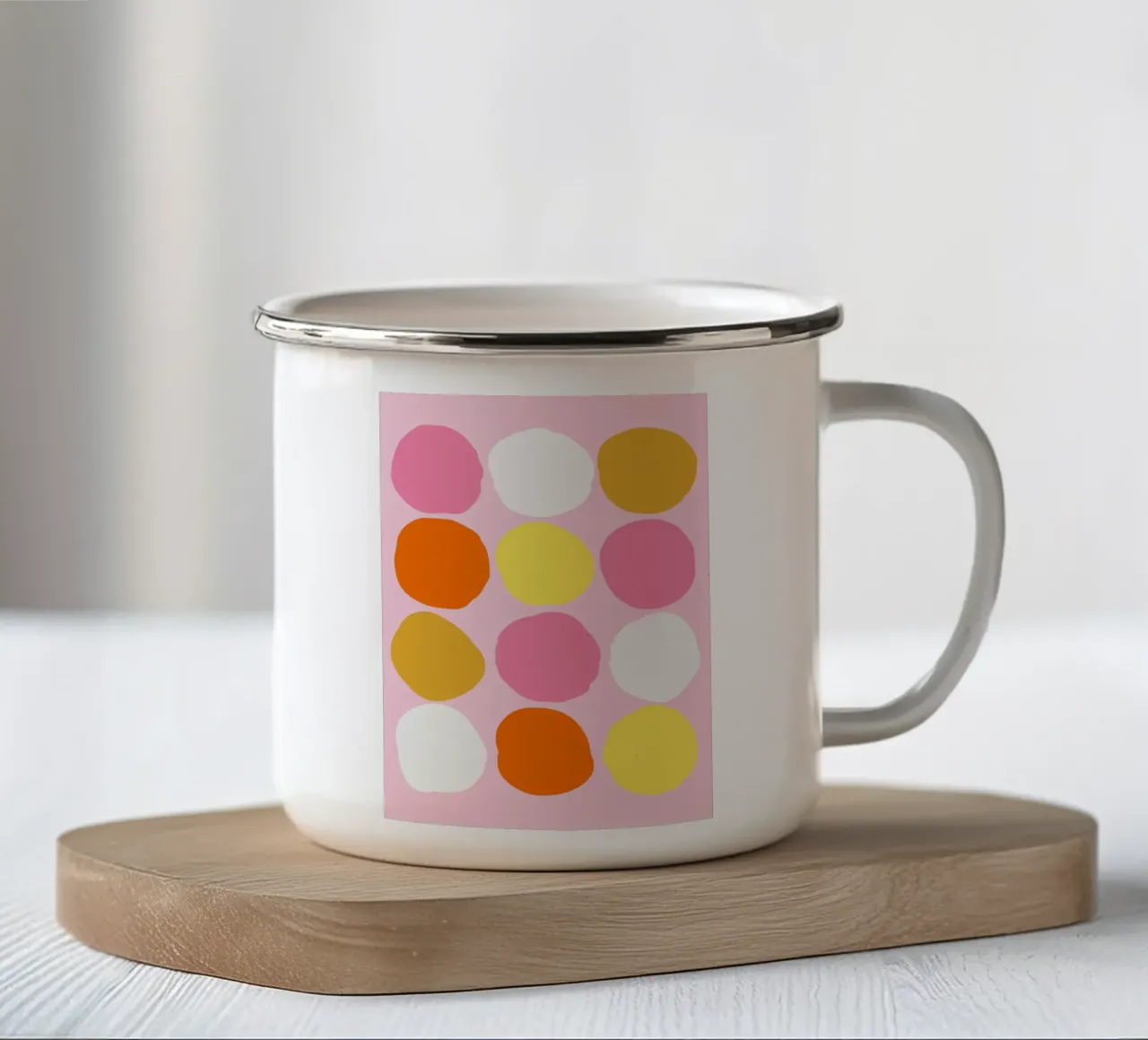 Summer Dots 1 tazza in smalto da Studio Memb