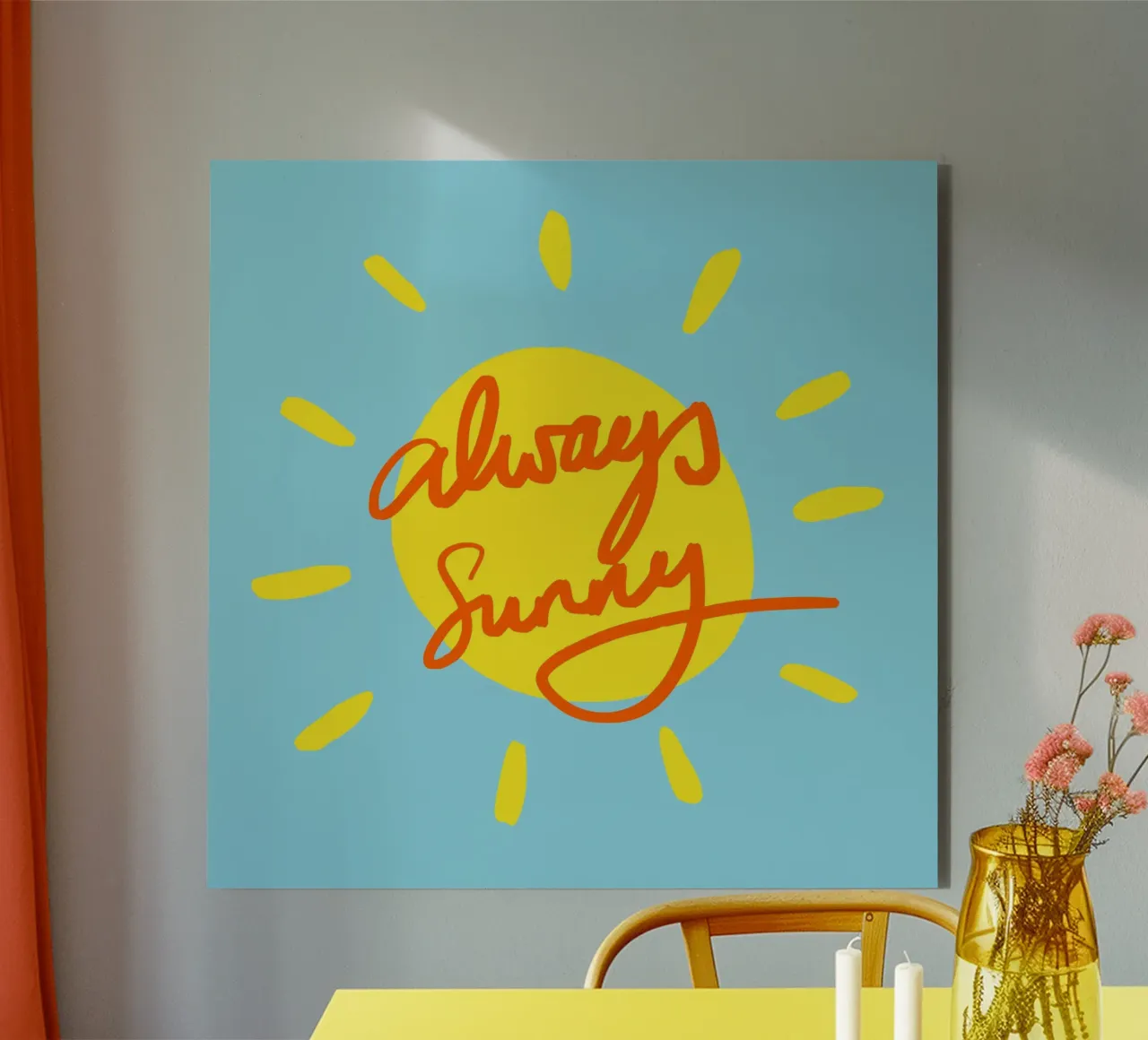 Always Sunny 1 alluminio dibond da Studio Memb