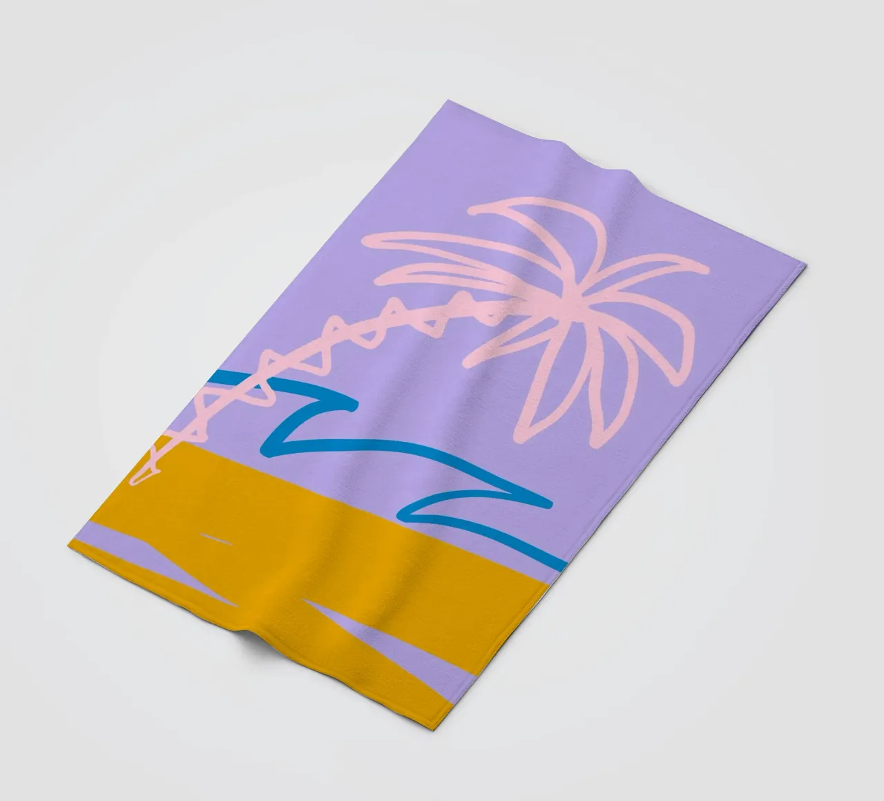 Beach Life 1 coperta in pile da Studio Memb