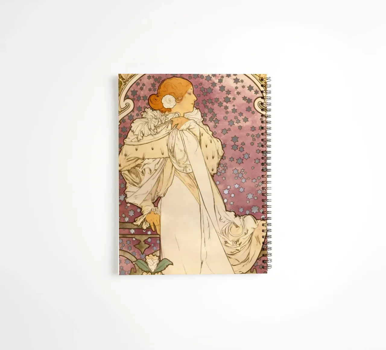 Alphonse Mucha - La Dame aux camélias . 1896 carnet à spirale de Timeless Artworks