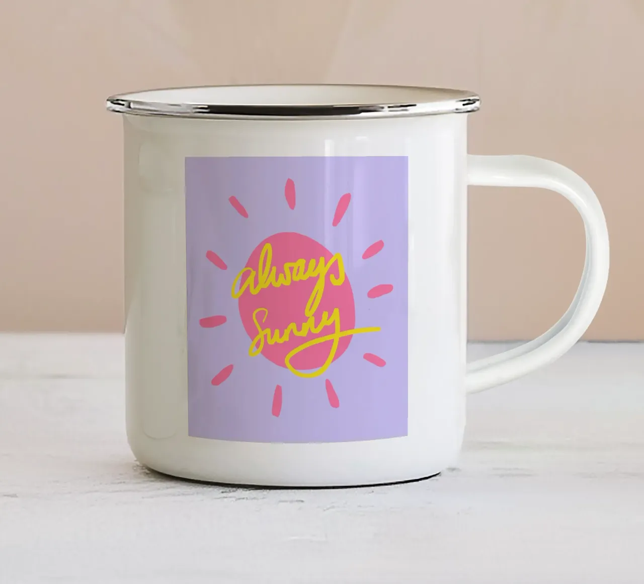Always Sunny 2 tazza in smalto da Studio Memb