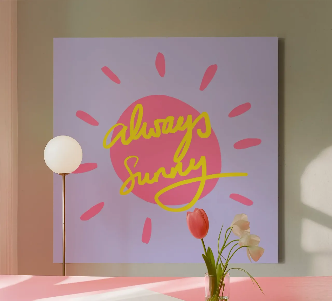 Always Sunny 2 tela con Cornice a cassetta da Studio Memb