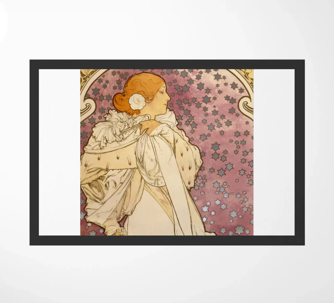 Alphonse Mucha - La signora delle camelie zerbino da Timeless Artworks